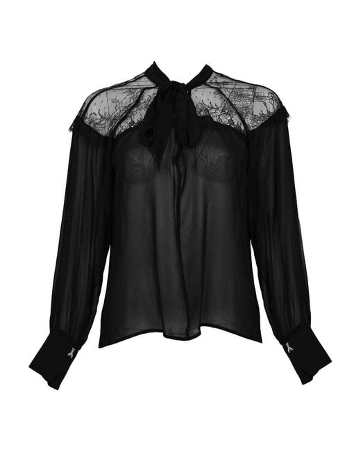 Patrizia Pepe Black Fluid Blouse