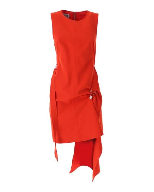 Moschino Red Salopette Dress