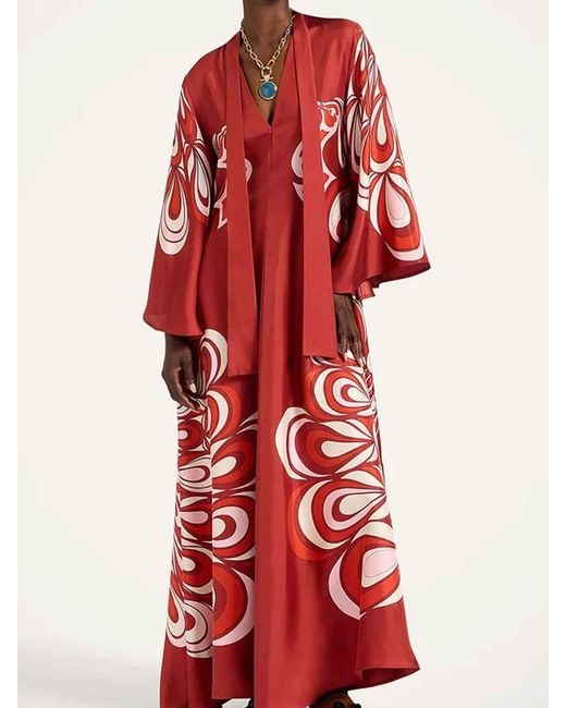 LaDoubleJ Red Silk Pants