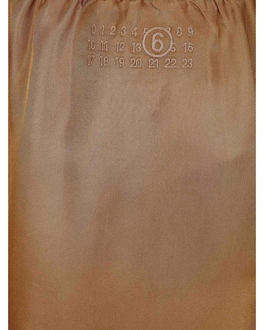 MM6 by Maison Margiela Brown Midi Skirt