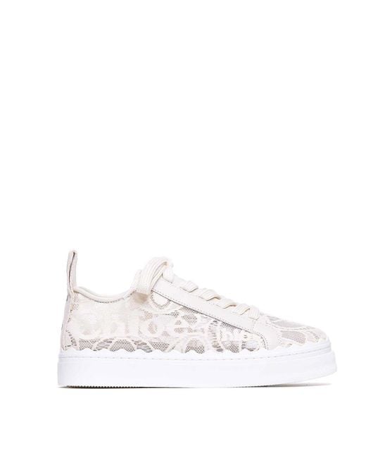 Chloé White Lauren Sneakers