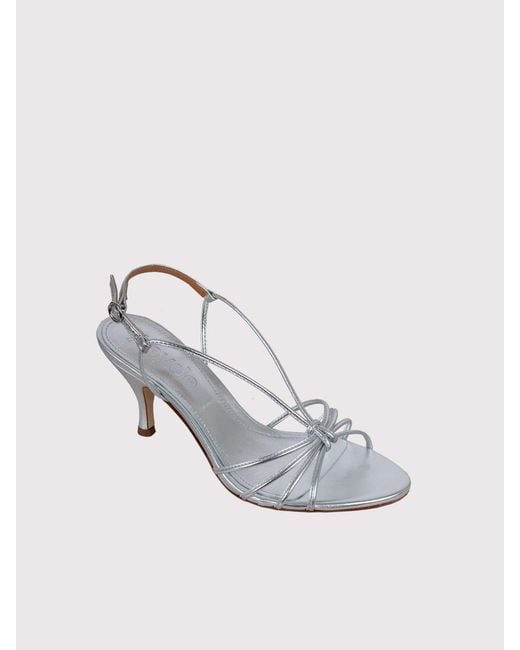 Aeyde Metallic Solange Woven Sandal