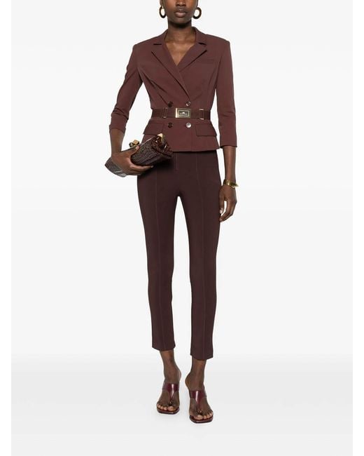 Elisabetta Franchi Brown Jacket