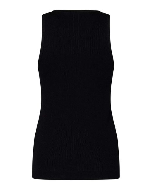 Givenchy Black Cotton Tank Top