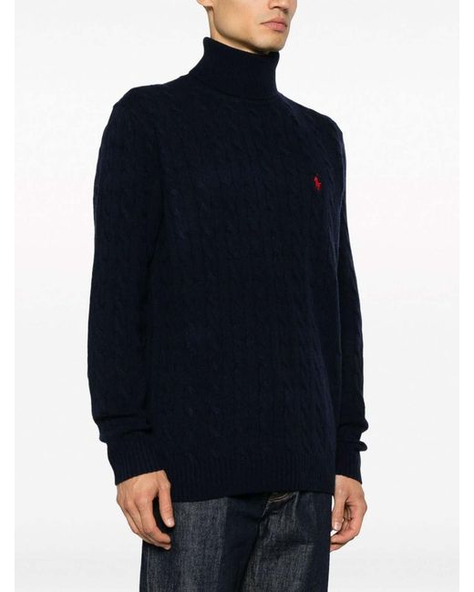 Polo Ralph Lauren Blue Crew Neck Jumper for men