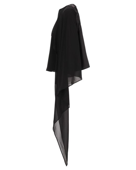 MM6 by Maison Margiela Black Long-Sleeved Top