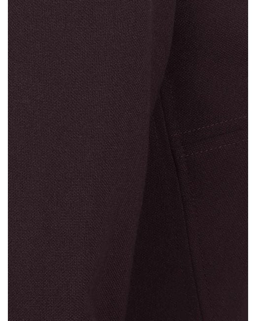 Victoria Beckham Purple Long Sleeve T-Shirt Fitted