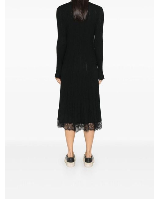 Paul Smith Black Lace Knit Dress