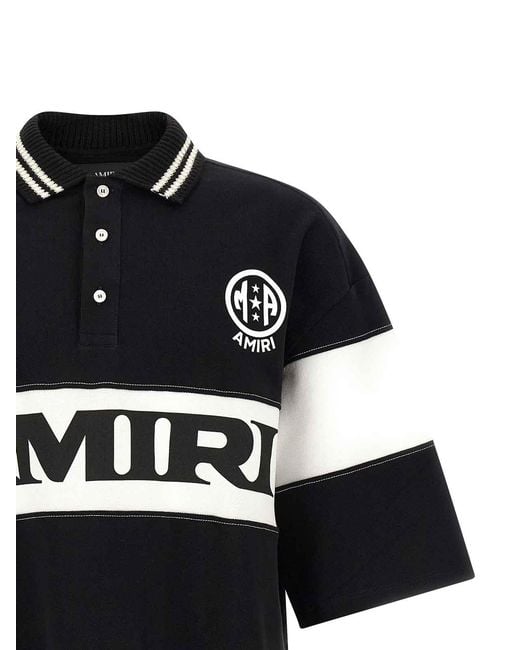 Amiri Black Sport Polo Shirt for men
