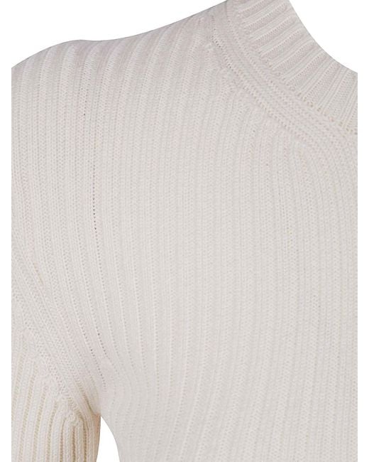 Ann Demeulemeester White Terna Cropped Zipped Cardigan Cotton