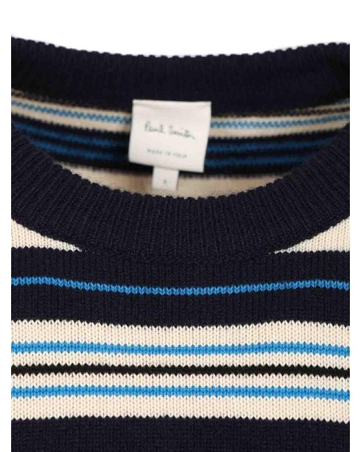 Paul Smith Blue Striped Sweater for men