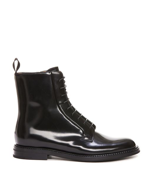 Church's Black Polished Leather Ankle Boots