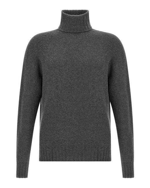 Ma'ry'ya Gray High Neck Sweater for men