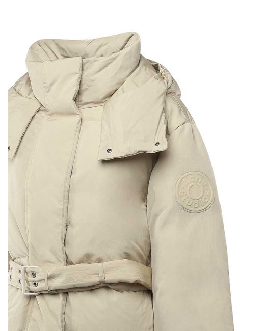 Acne Natural Hooded Puffer Jacket