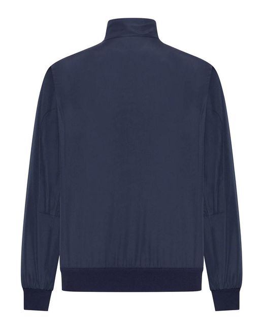 Kiton Blue Technical Fabric Bomber Jacket for men
