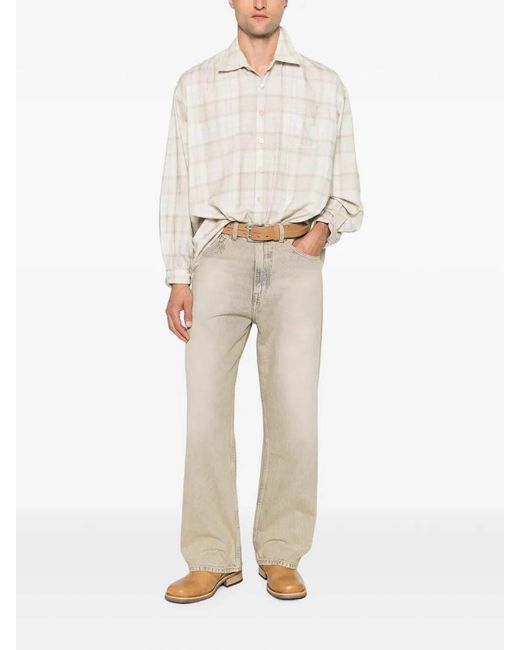 Our Legacy White Borrowed Shirt for men