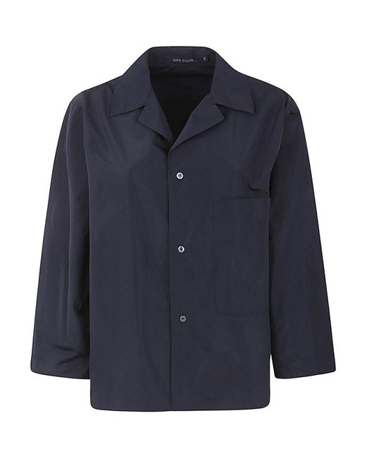 Sofie D'Hoore Blue Shirt With Front Applied Pocket