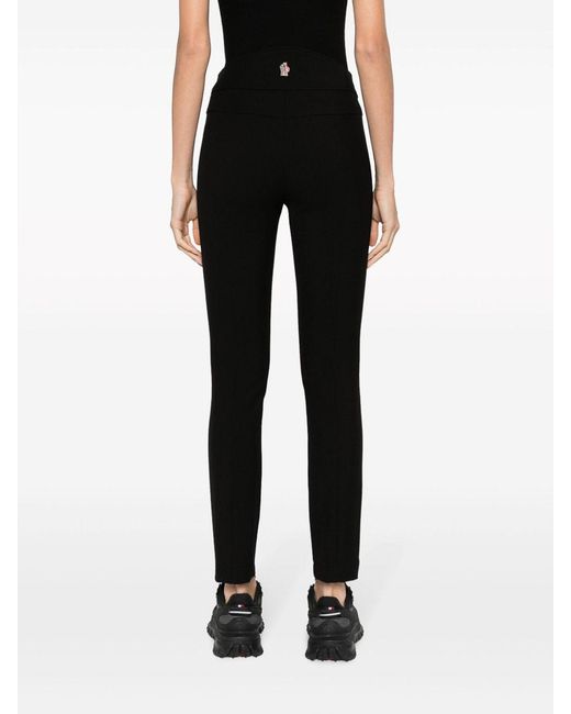 Moncler Black Trousers With Application