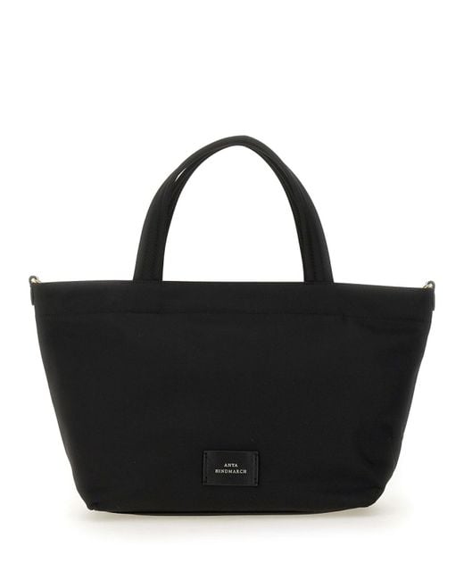Anya Hindmarch Black Mini Tote Bag