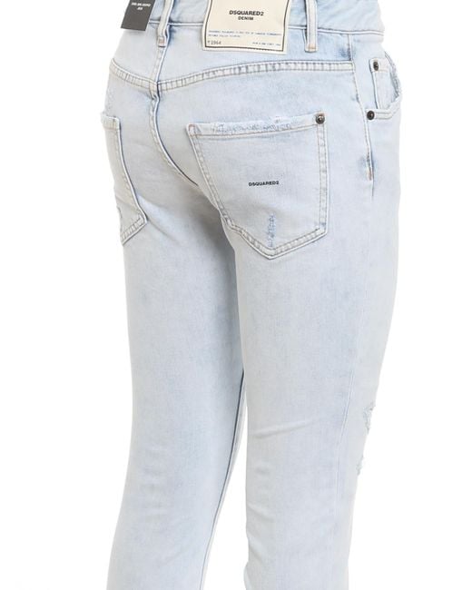 DSquared² Blue Cool Girl Cropped Jeans