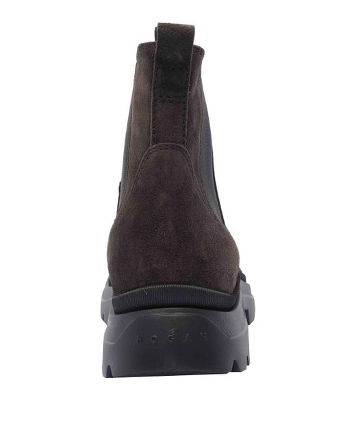 Hogan Black Chelsea H692 Booties for men
