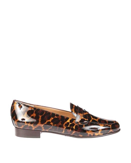 CAREL PARIS Brown Leopard Moccasin With Heel