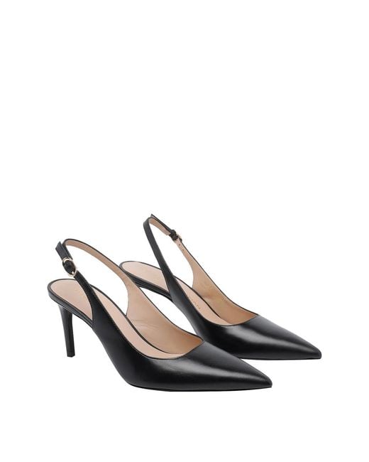 Stuart Weitzman Black Stuart Power Slingback