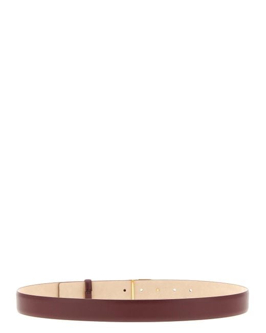 Khaite White Saddle Belt