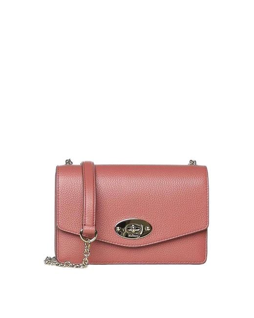 Mulberry Pink Small Darley Leather Bag