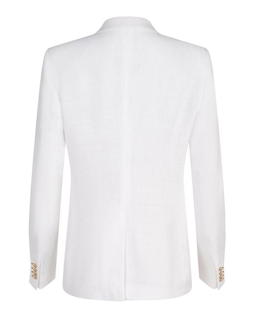 Tagliatore White Double-Breasted Jacket