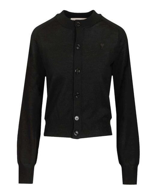 AMI Black Ami Ami De Cå“Ur Cardigan