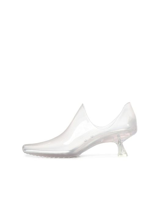 Loewe White Light Pvc Emily Aqua Pumps Scarpe Con Tacco