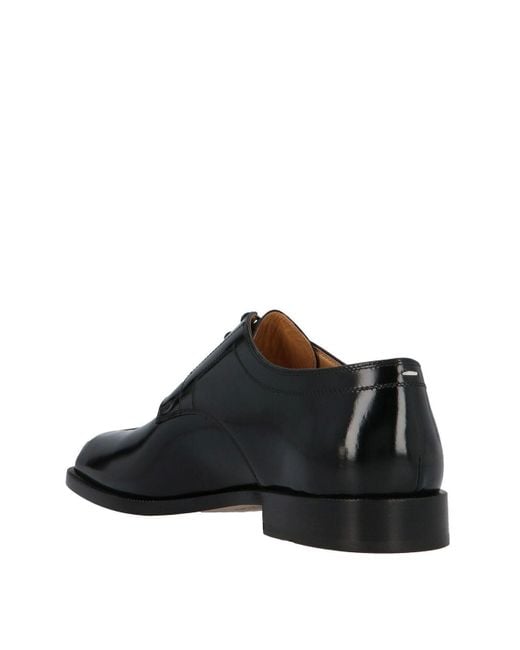 Maison Margiela Black Tabi Lace Up Shoes for men