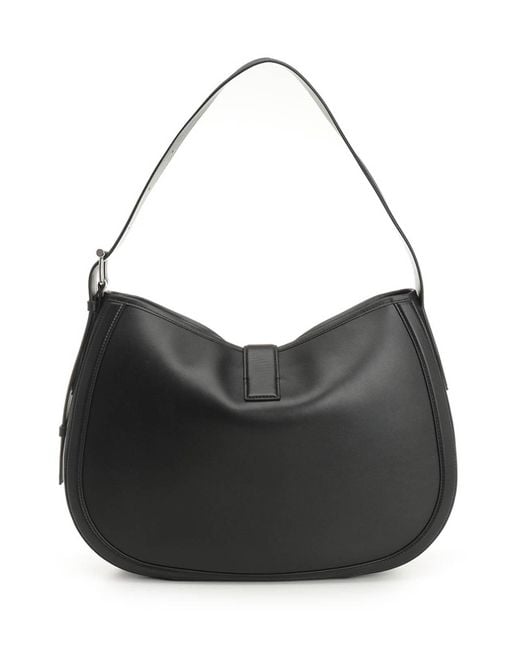 Alexander McQueen Black T-Buckle Shoulder Bag