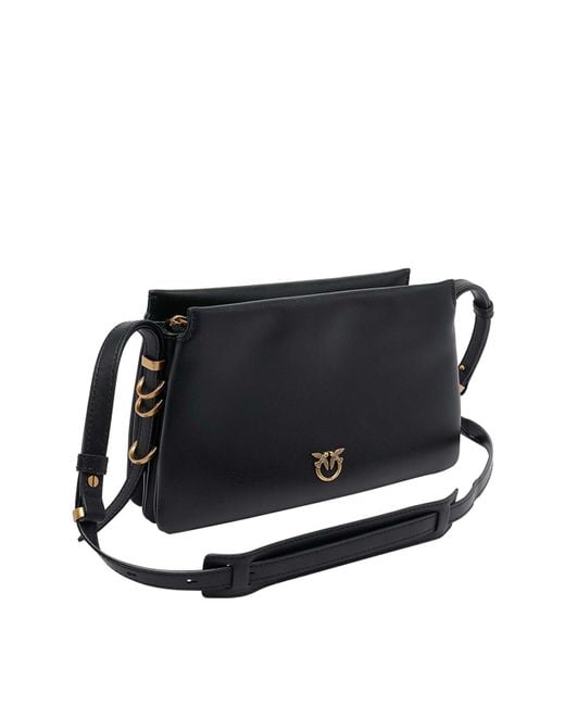 Pinko Black Mini One Two Three Crossbody Bag