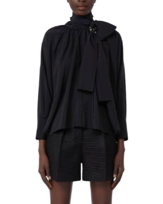 Max Mara Black Loose Blouse