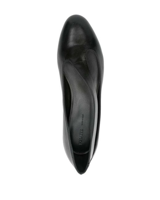Khaite Black Diana Flat