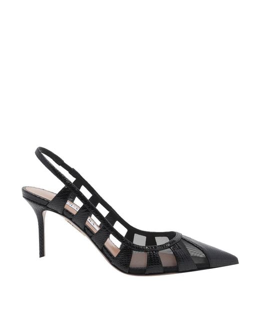 Aquazzura White Screen Slingback