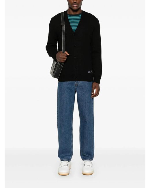 A.P.C. Black Sweater for men