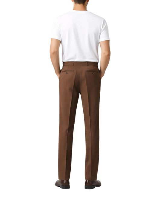 Franzese Collection Brown Dark Fabric Trousers for men