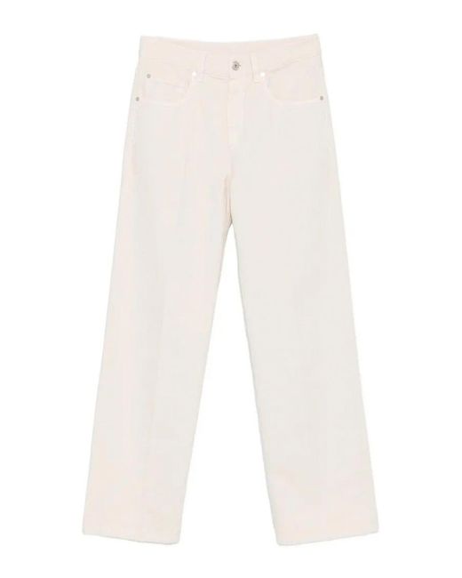 Brunello Cucinelli White Dyed Pants