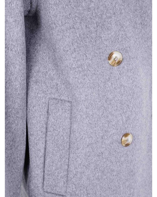 Loulou de Saison Blue Borneo Lds Long Coat