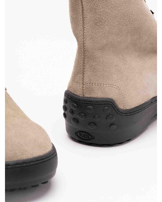Tod's Brown Gommino Ankle Boots for men