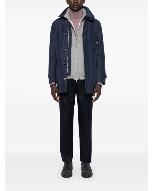 Brunello Cucinelli Black Wool Trousers for men
