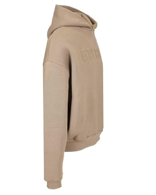 Fear Of God Natural Logo Embossed Hoodie for men