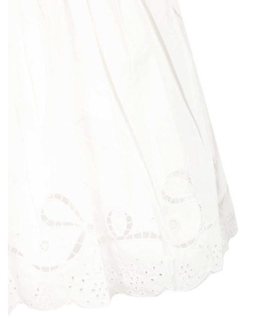 Self-Portrait White Mini Dress