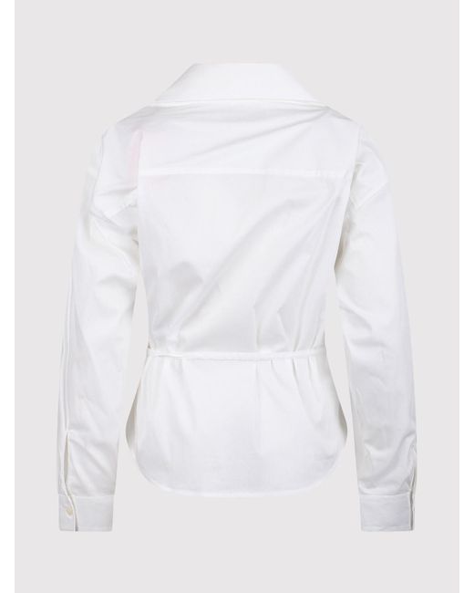 DIESEL White Wallet Shirt With Charm Logo