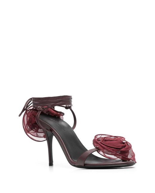 Magda Butrym Pink Flowers Sandals Shoes