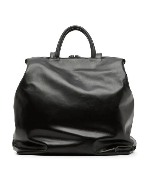 Marsèll Black 4 Lunga Maxi Leather Shopper