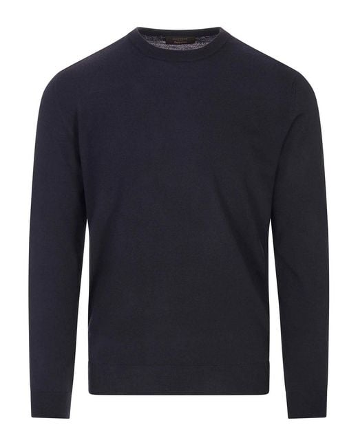 Zanone Blue Sweater for men